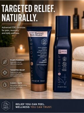 Leaf and Flower Hair & Skin Luxury Hydration & Relief set
